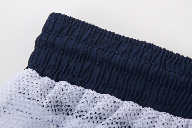 ראלף לורן-RALPH LAUREN SWIM BEACH SHORT MEN'S - Navy Blue & White – תמונה 4