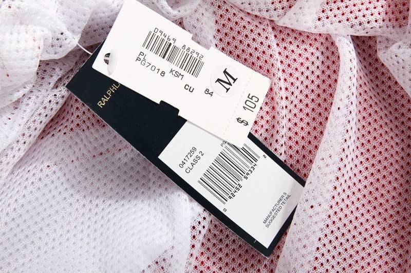 ראלף לורן-RALPH LAUREN SWIM BEACH SHORT MEN'S -Red & White – תמונה 6