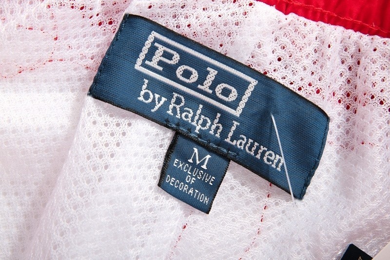 ראלף לורן-RALPH LAUREN SWIM BEACH SHORT MEN'S -Red & White – תמונה 8