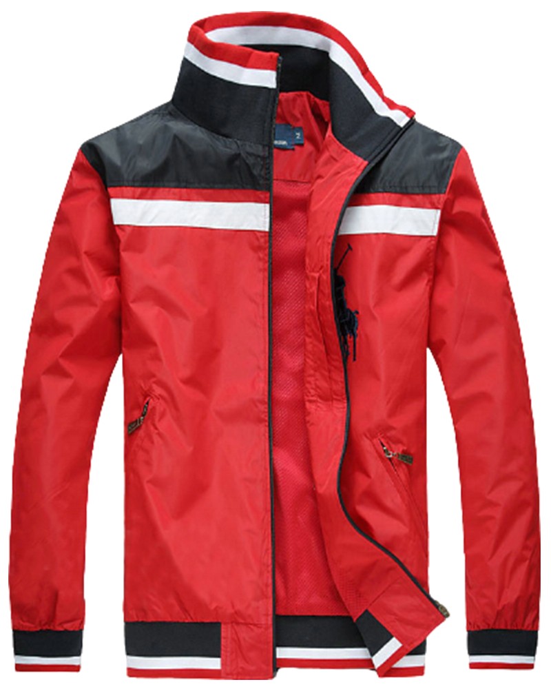 ראלף לורן-RALPH LAUREN POLO JACKET MEN - RED BLACK & WHITE