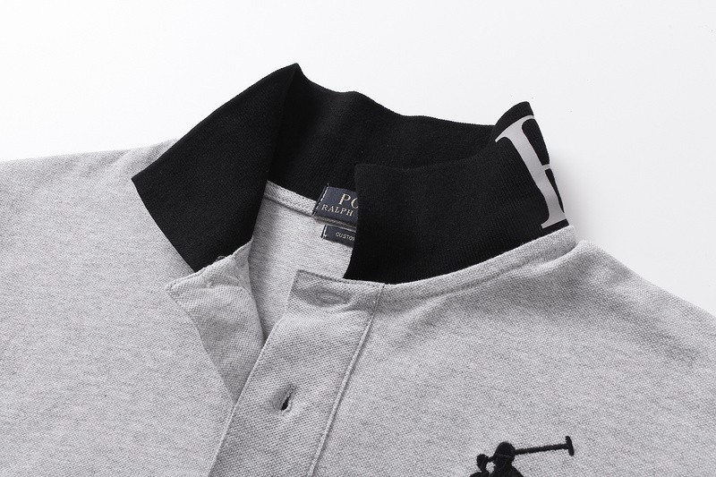 ראלף לורן-RALPH LAUREN POLO TSHIRT MEN'S SHORT DESGIN - Gray – תמונה 6