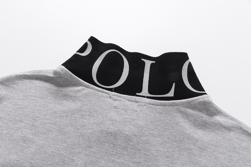 ראלף לורן-RALPH LAUREN POLO TSHIRT MEN'S SHORT DESGIN - Gray – תמונה 5