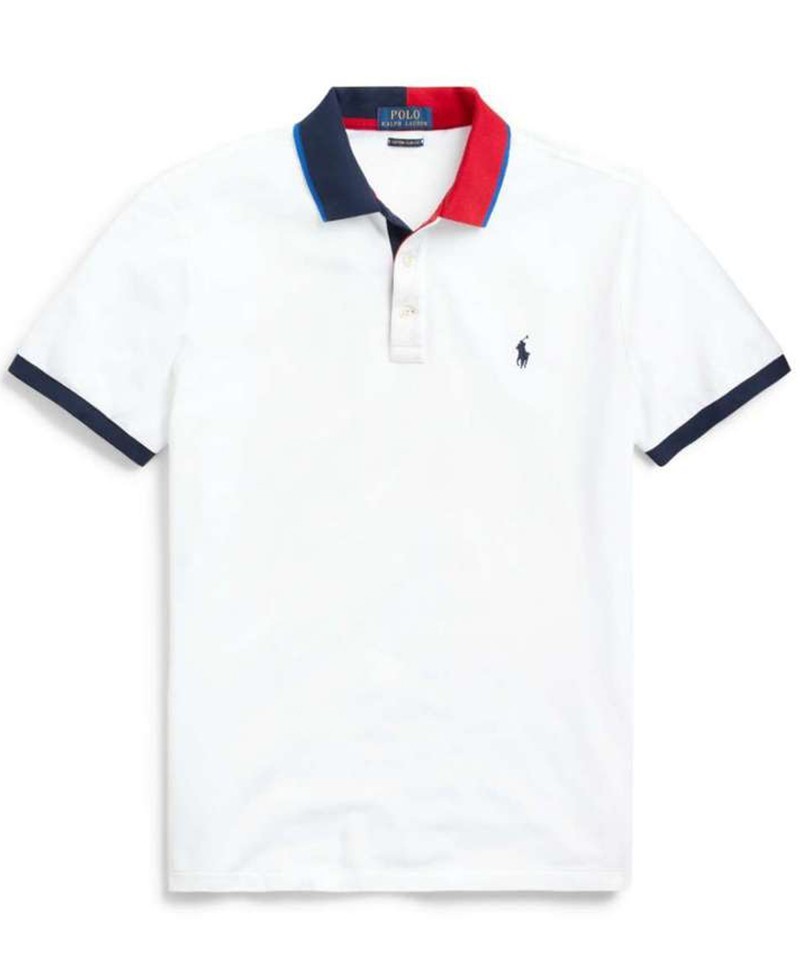 ראלף לורן-RALPH LAUREN POLO TSHIRT MEN'S SHORT DESGIN - Iron