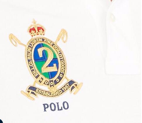 ראלף לורן-RALPH LAUREN POLO TSHIRT MEN'S SHORT DESGIN - White & Black – תמונה 6