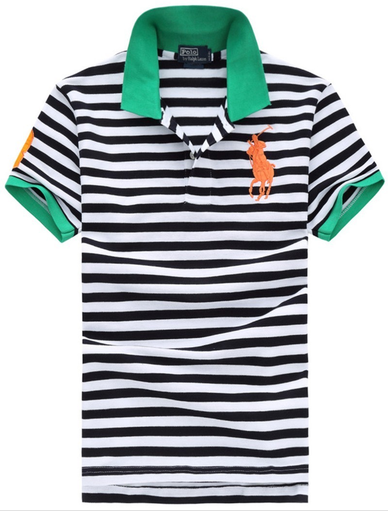 ראלף לורן-RALPH LAUREN POLO TSHIRT SHORT BIG PONY MEN'S - Black & White