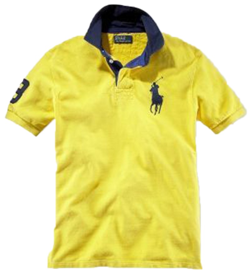 ראלף לורן-RALPH LAUREN POLO TSHIRT SHORT BIG PONY MEN'S - Honeysuckle