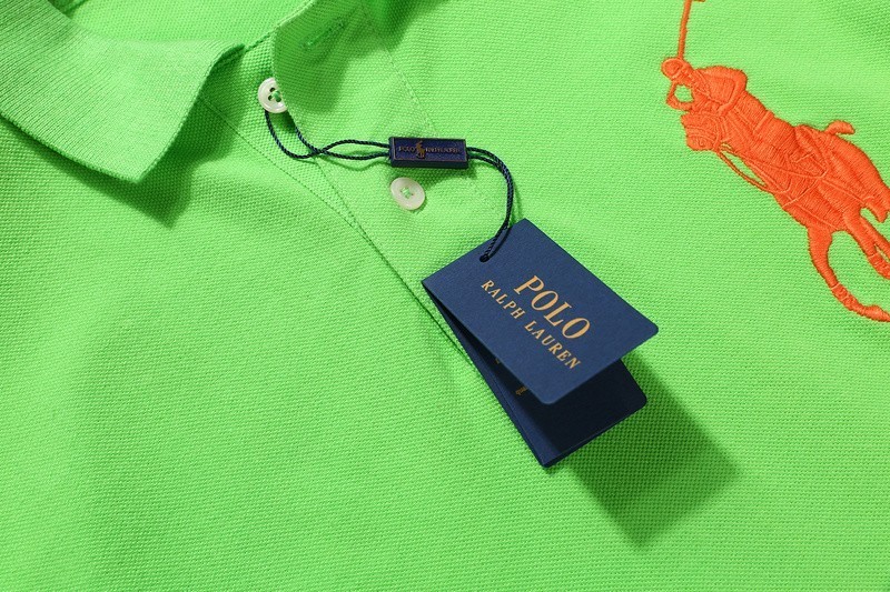 ראלף לורן-RALPH LAUREN POLO TSHIRT SHORT BIG PONY MEN'S- Pastel Green – תמונה 9