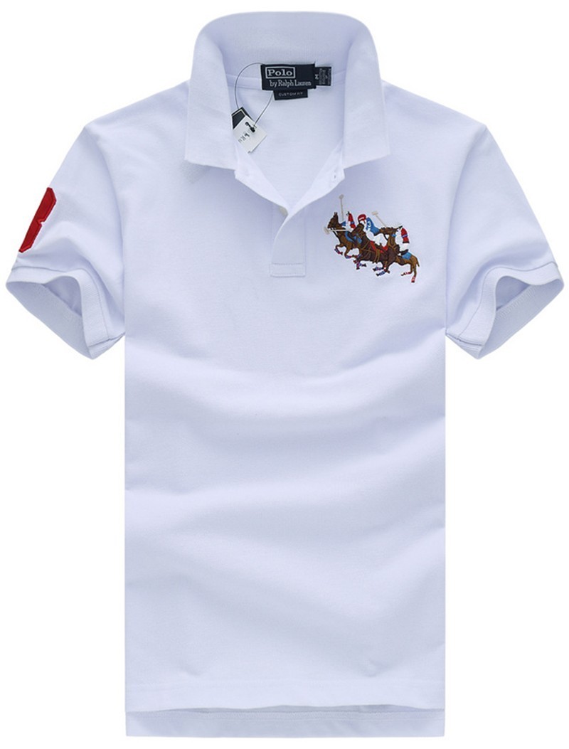 ראלף לורן-RALPH LAUREN POLO TSHIRT SHORT BIG PONY MEN'S - Periwinkle