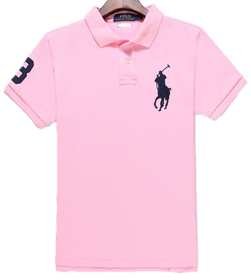 ראלף לורן-RALPH LAUREN POLO TSHIRT SHORT BIG PONY MEN'S - Pig Pink