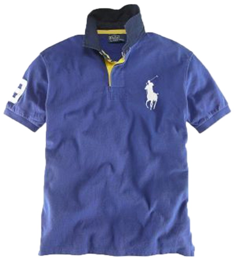 ראלף לורן-RALPH LAUREN POLO TSHIRT SHORT BIG PONY MEN'S - Rich Blue