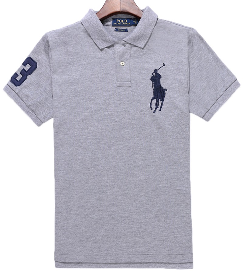 ראלף לורן-RALPH LAUREN POLO TSHIRT SHORT BIG PONY MEN'S - Spun Pearl