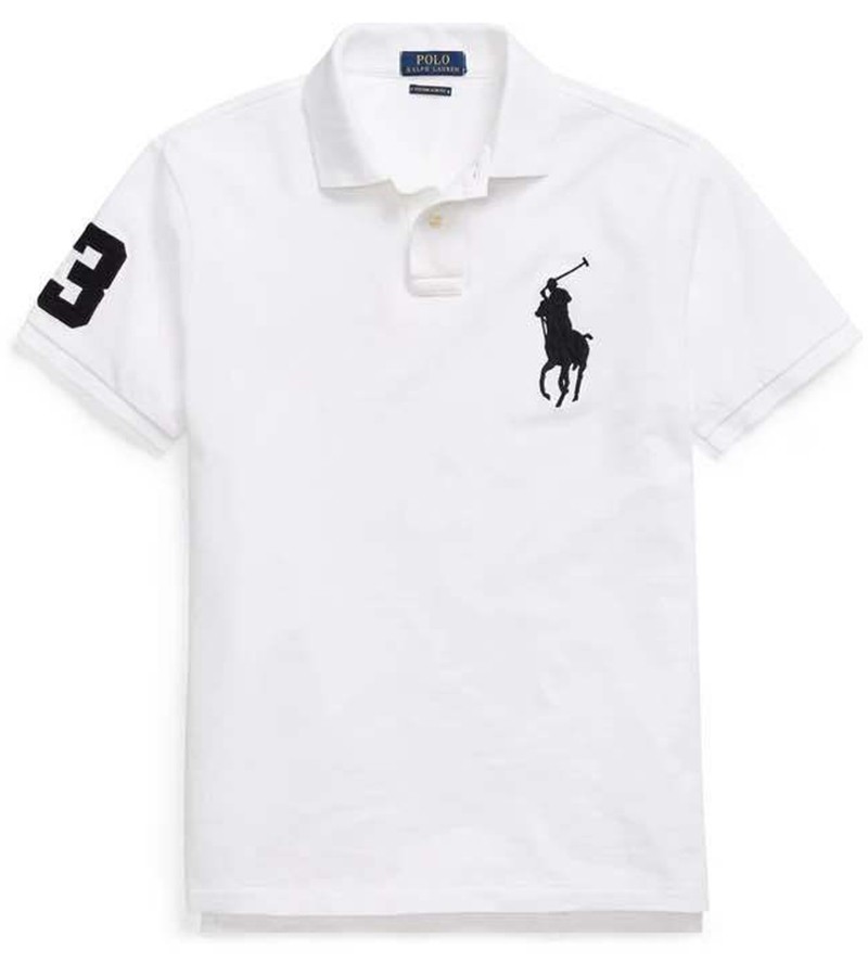 ראלף לורן-RALPH LAUREN POLO TSHIRT SHORT BIG PONY MEN'S - White