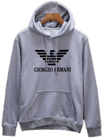 ארמני-ARMANI HOODIES MEN'S- Gray