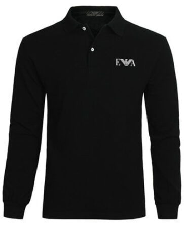 ארמני- ARMANI POLO LONG MEN'S - Black