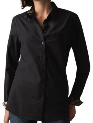 ברברי-BURBERRY WOMEN BUTTON- Black