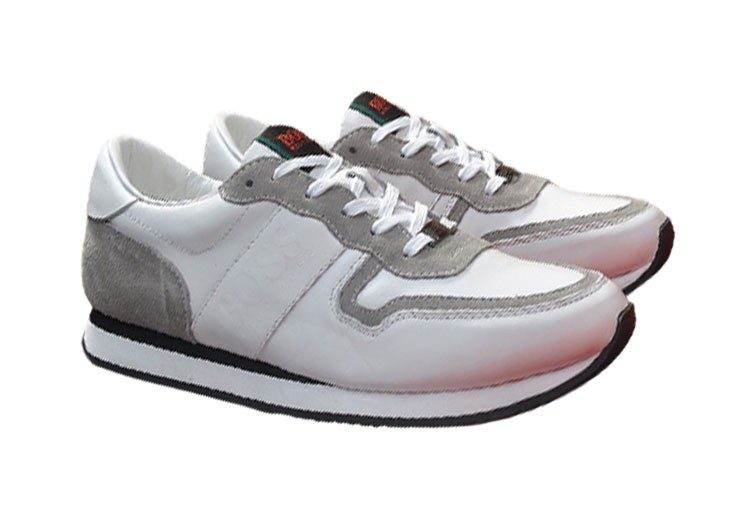 בוס-BOSS MEN'S SHOES - White Lilac & Mountain Mist