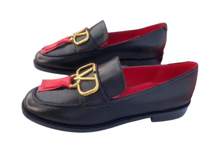 ולנטינו-VALENTINO WOMEN'S SHOES - Ebony & Amaranth