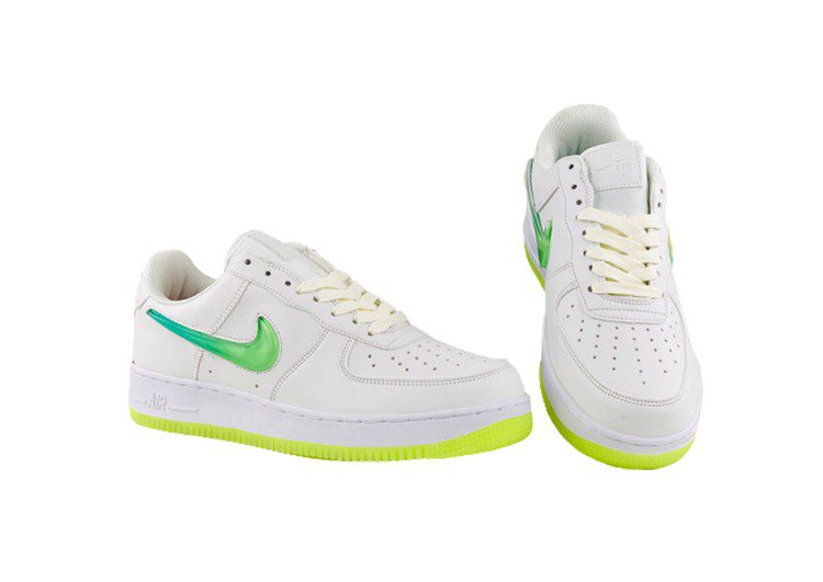 נעלי נייק -Nike Air Force 1 Low White-Fern – תמונה 4
