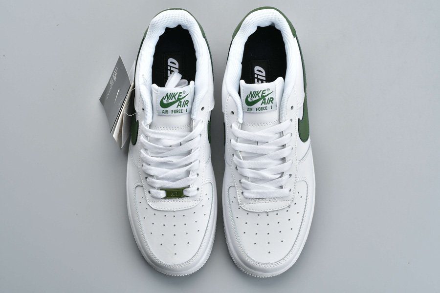 נעלי נייק-Nike Air Force 1 Low White Green – תמונה 5