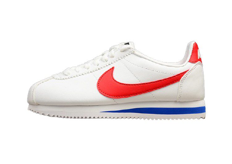 נעלי נייק-Nike Classic Cortez -Casual_Shoes_White_red