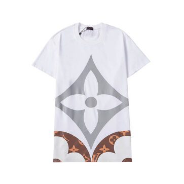 Louis Vuitton-לואי ויטון TSHIRT - White Gray & Spice
