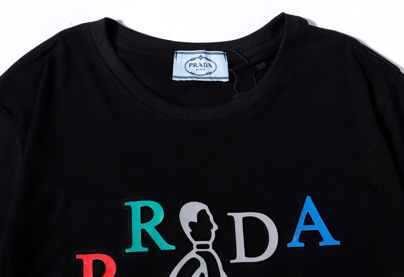 פראדה-PRADA TSHIRT POLO SHORT MEN - Black Mix – תמונה 5