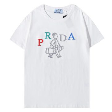 פראדה-PRADA TSHIRT POLO SHORT MEN - White Mix