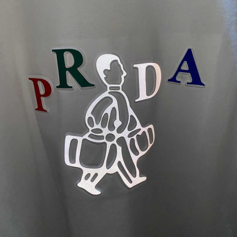 פראדה-PRADA TSHIRT POLO SHORT MEN - White Mix – תמונה 5