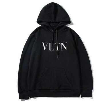 ולנטינו-VALENTINO HOODIES - Black & White