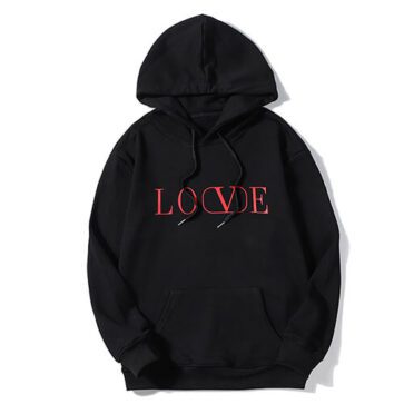 ולנטינו-VALENTINO HOODIES - Black & White
