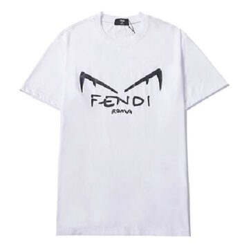 פנדי - FENDI TSHIRT MEN - White & Black