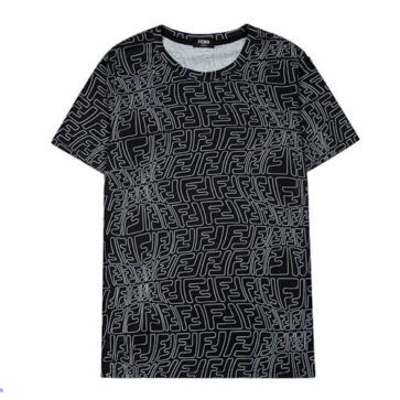פנדי - FENDI TSHIRT MEN - Black & White