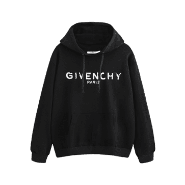 ג'יבנשי-GIVENCHY HOODIES - Black & White Logo
