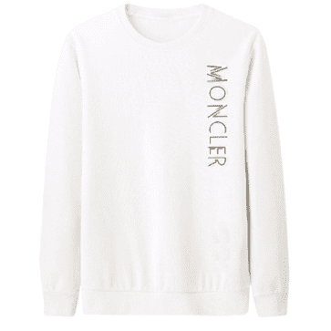 מונקלר-MONCLER SWEATER MEN BLACK white