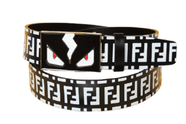 פנדי - FENDI BELT - Black & White