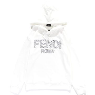 פנדי - FENDI HOODIES - White & black Logo