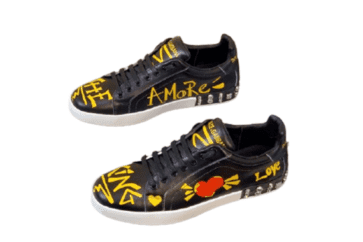 דולצ'ה וגבאנה-D&G Shoes - Black & Yellow