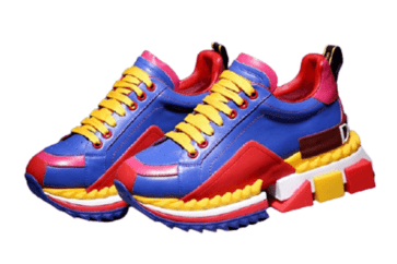 דולצ'ה וגבאנה-D&G Shoes - Blue Red & Yellow Mix