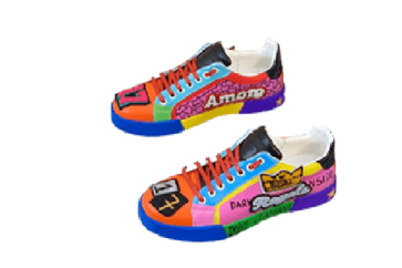 דולצ'ה וגבאנה-D&G Shoes - Pink Mix color