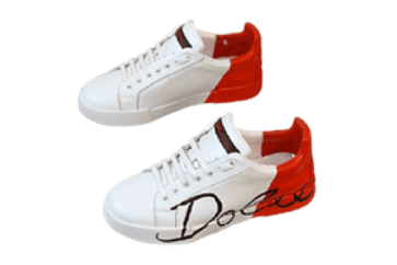 דולצ'ה וגבאנה-D&G Shoes - White & Red