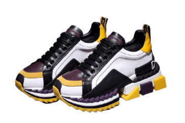 דולצ'ה וגבאנה-D&G Shoes - Yellow Black & White