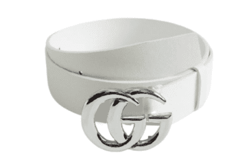גוצ'י - GUCCI Belt - Silver Sand