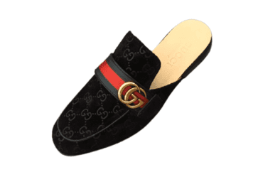 גוצ'י - GUCCI Shoe - Black Green & Red
