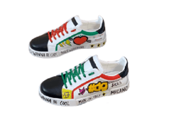 דולצ'ה וגבאנה-D&G Shoes - White & Black Mix