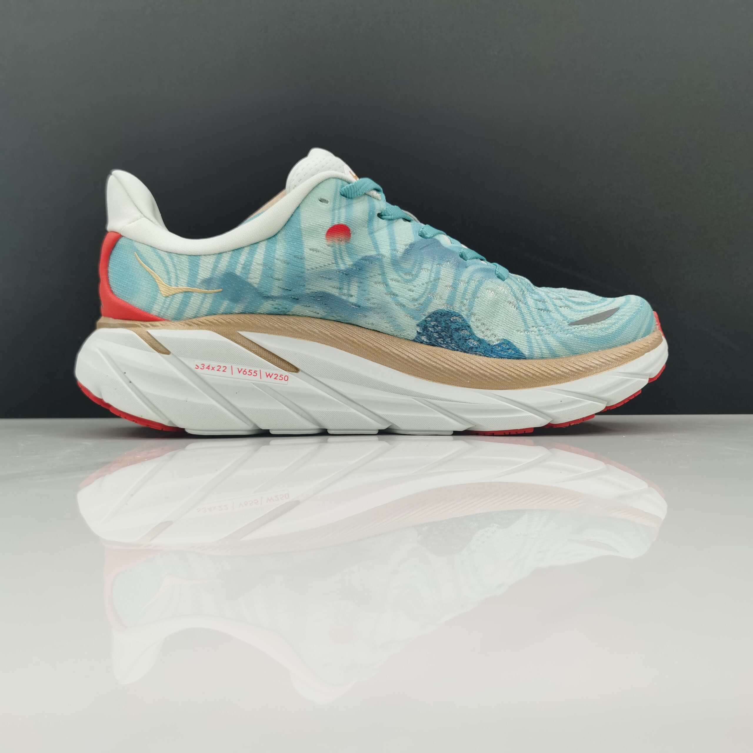 נעלי הוקה-HOKA ONE ONE Clifton 8 Grey Blue – תמונה 5