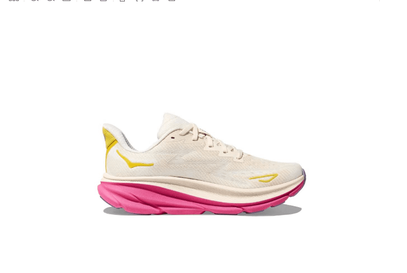 נעלי הוקה-HOKA ONE ONE Clifton 9 White Pink – תמונה 2