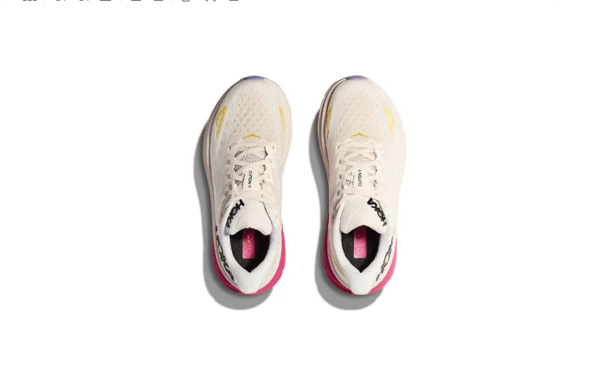 נעלי הוקה-HOKA ONE ONE Clifton 9 White Pink – תמונה 5