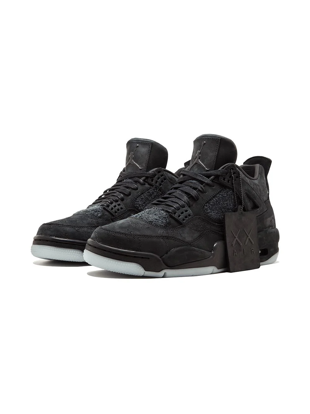 NIKE Jordan x Kaws Air Jordan 4 Retro "Black" sneakers – תמונה 2