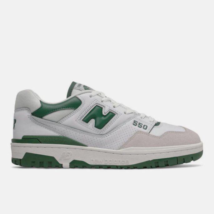 סניקרס ניו באלאנס NEW BALANCE 550 GREEN & WHITE