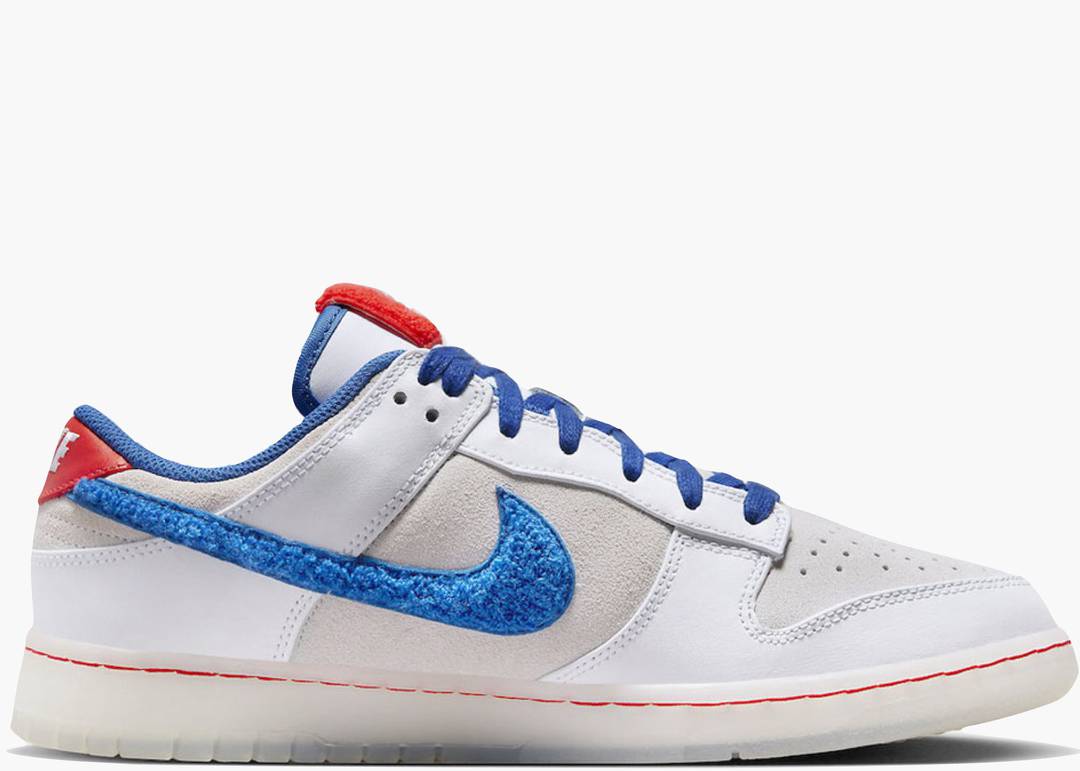 NIKE Dunk Low Retro PRM Year of the Rabbit White Crimson Varsity Royal – תמונה 2